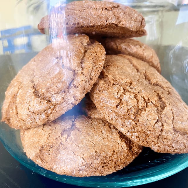 Famous VE/GF Ginger Molasses Cookies.